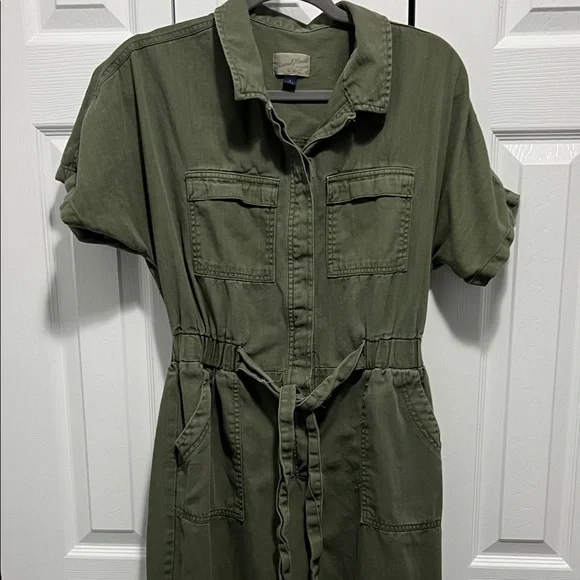 Universal Thread Dark Green Utility Jumpsuit - Picture 4 of 7